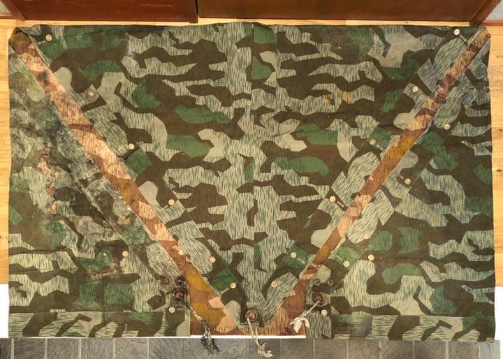 ドイツ軍★スプリンターカモ★幻のブラウン★軍幕テント★M31ツェルトバーン★野営