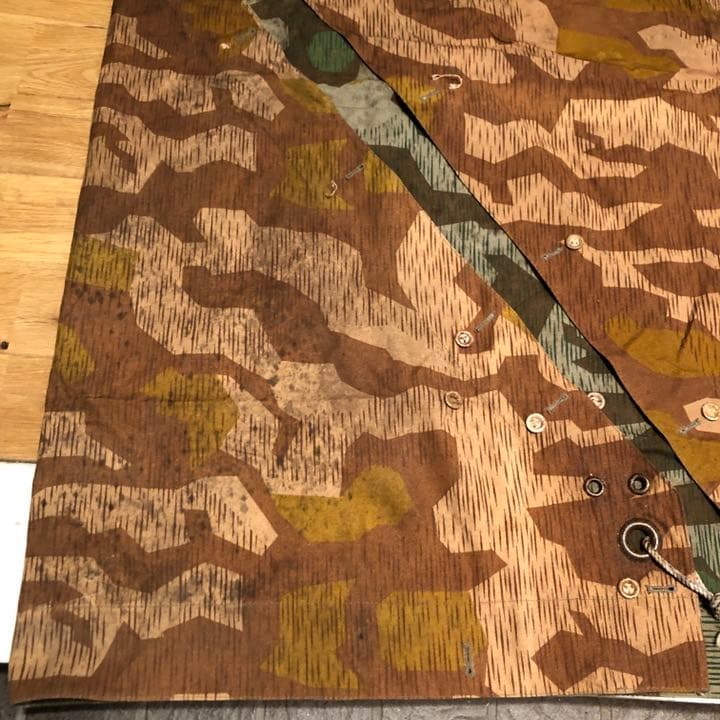 ドイツ軍★スプリンターカモ★幻のブラウン★軍幕テント★M31ツェルトバーン★野営