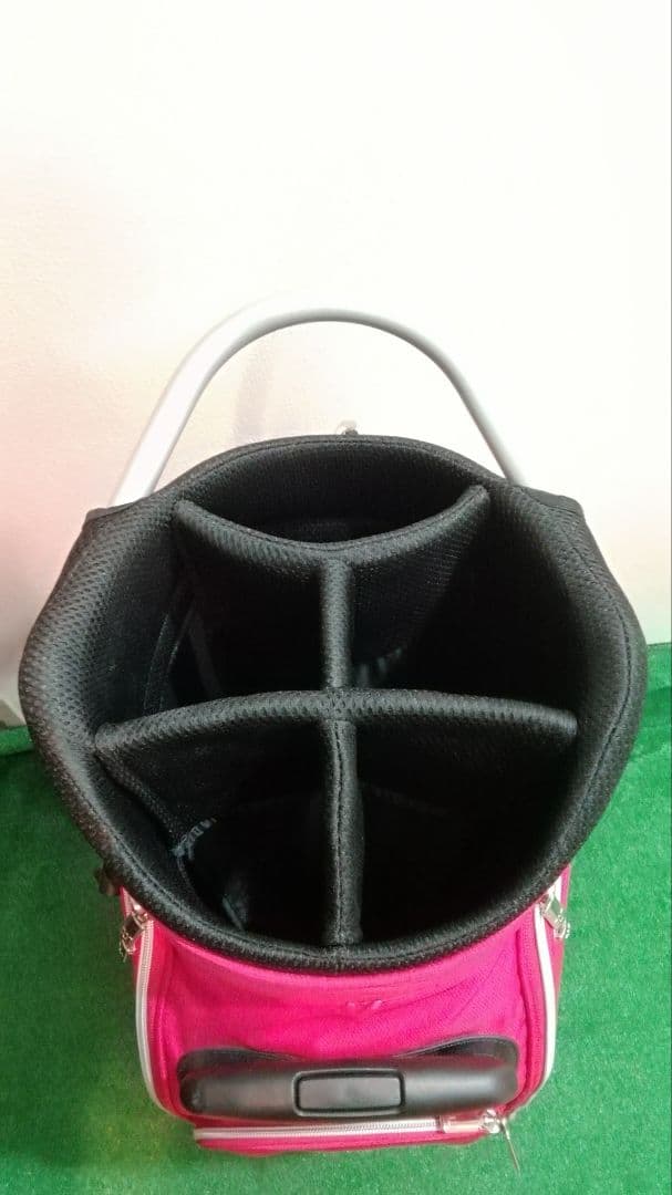 MUスポーツ　キャディバック　キャスター付き　ローリングソール　ピンク