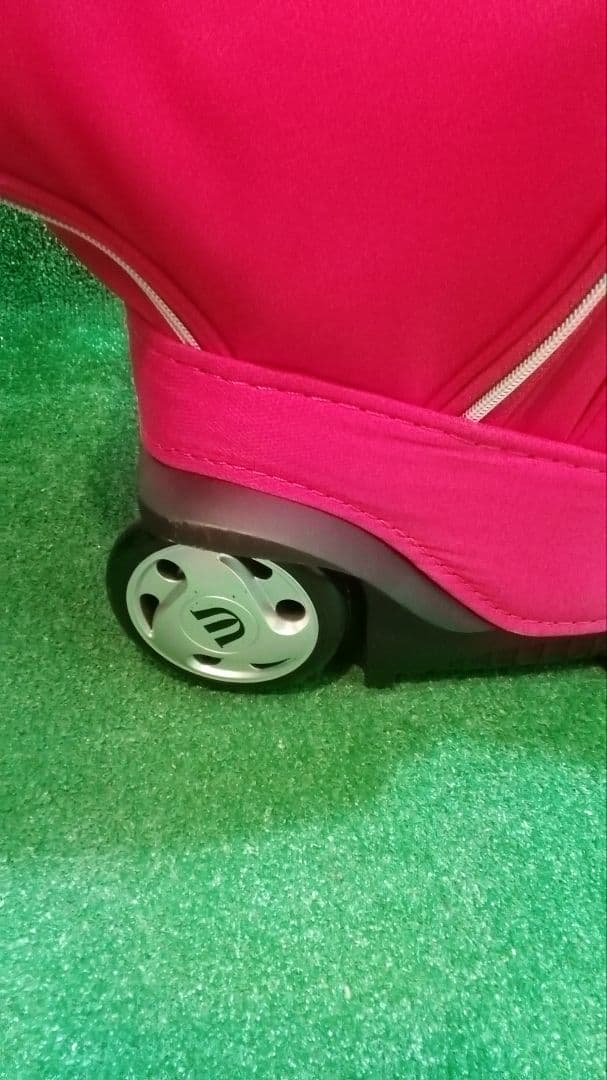 MUスポーツ　キャディバック　キャスター付き　ローリングソール　ピンク