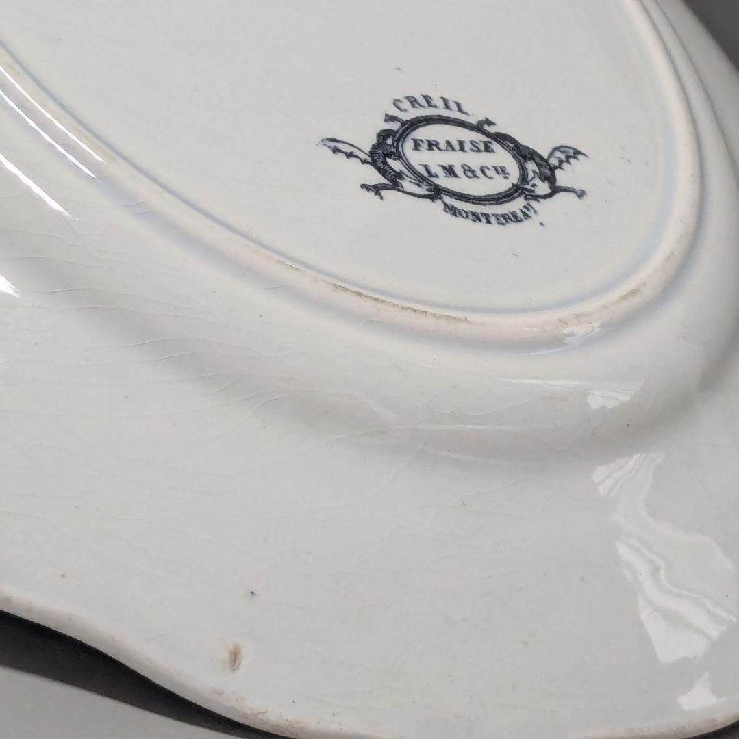 クレイユモントロー バルボティーヌの苺皿 FRAISE レリーフプレート