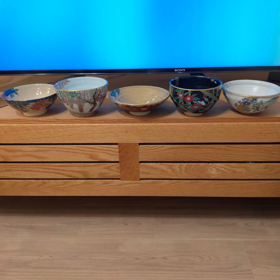 桑野睦子　平茶碗　京都御所　御所の花　十脚セット