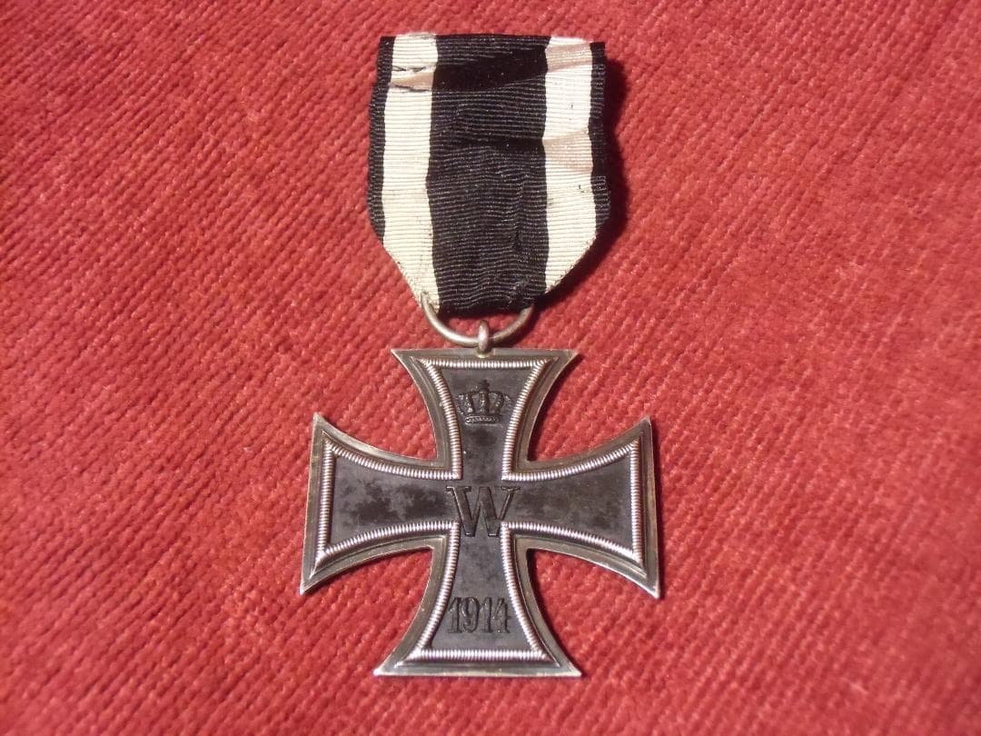 Ｗ帝政ドイツ軍/プロイセン王国＊１９１４年＊鉄十字勲章２級（実物）