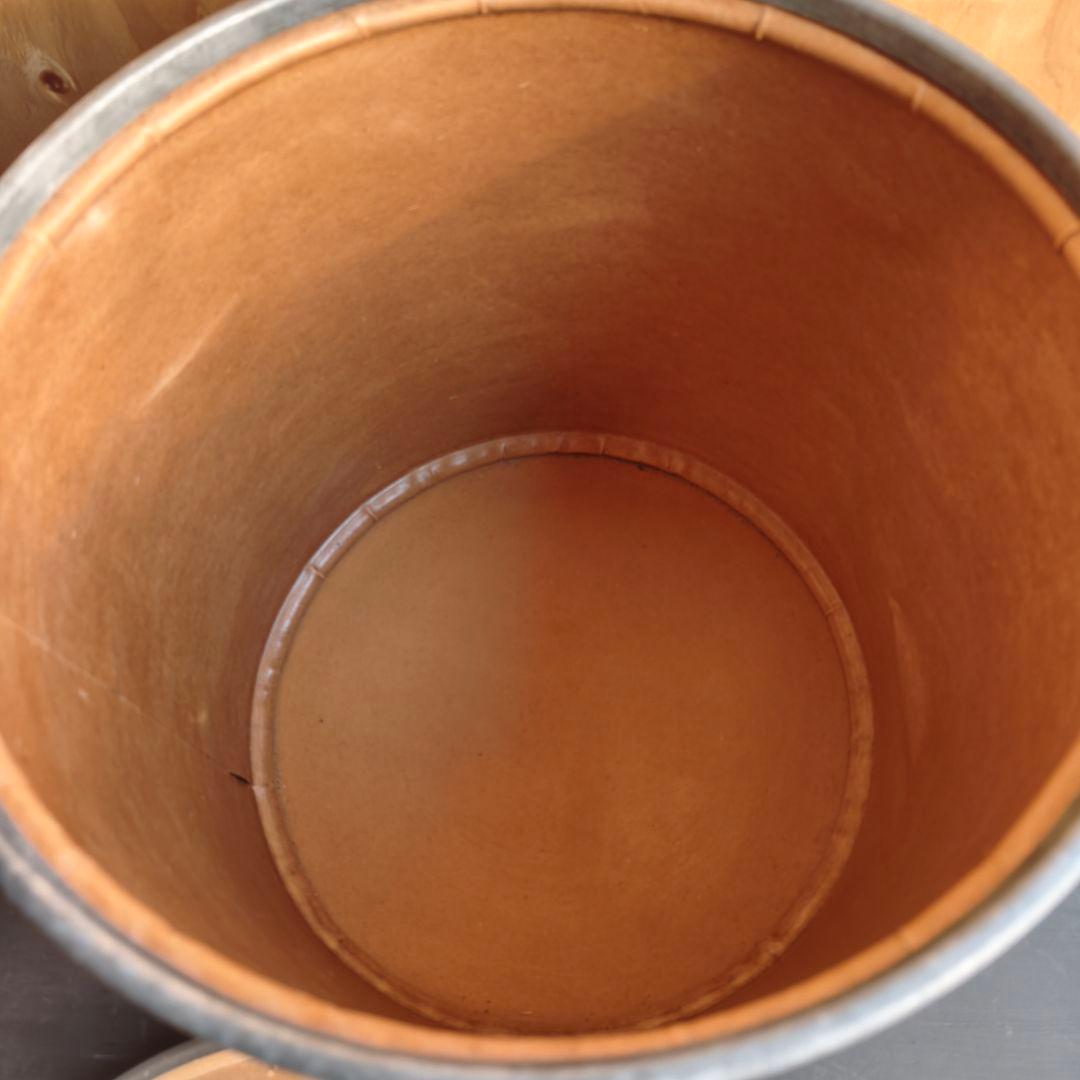 コンテナ ビンテージ 密閉 保存容器 ステンシル バケツ