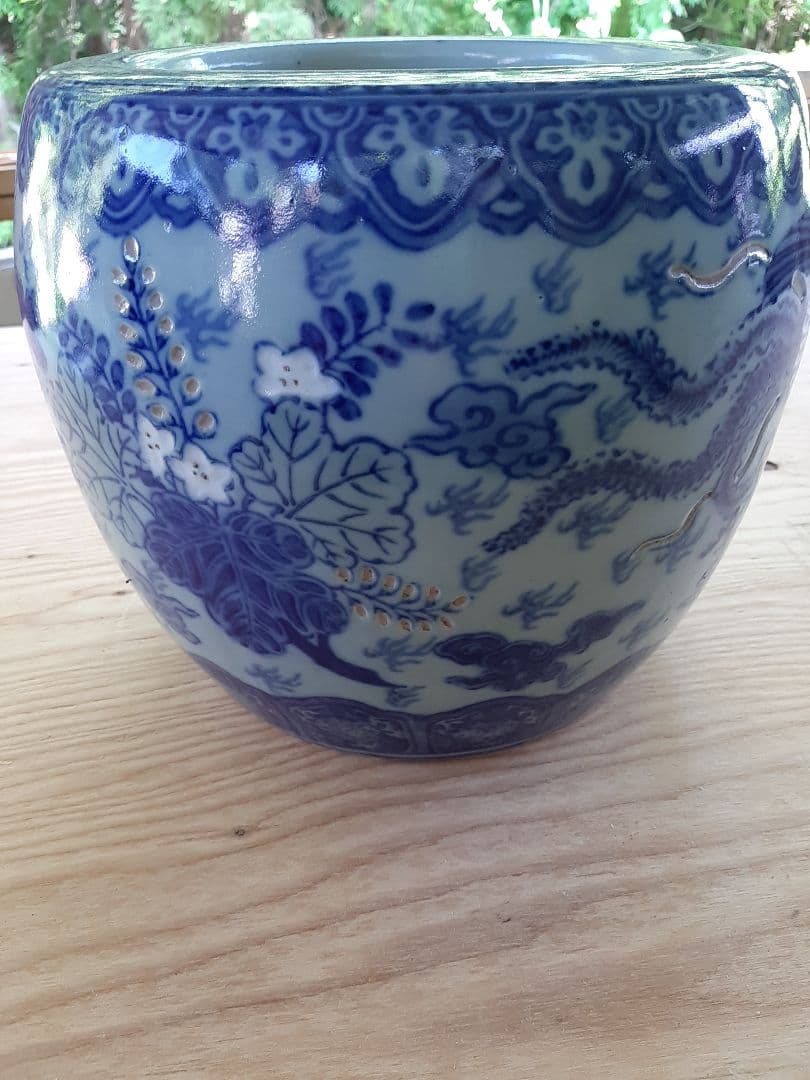 鳳凰　火鉢　古物