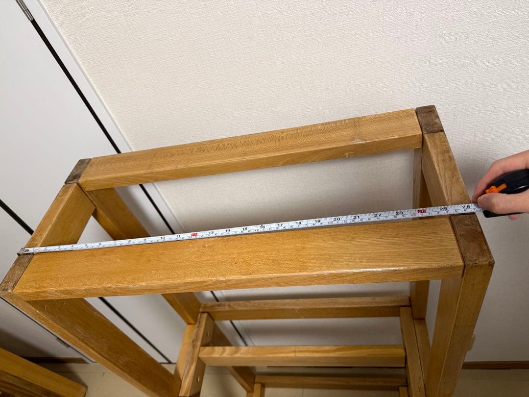 60cm用水槽台・マーフィード・木製水槽台・キャビネット・水槽棚・3段　②