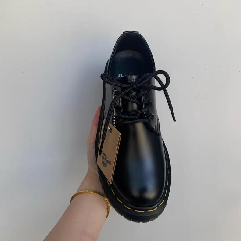 Dr.martens 厚底 3穴 ローカット マーチンブーツ レディース23cm