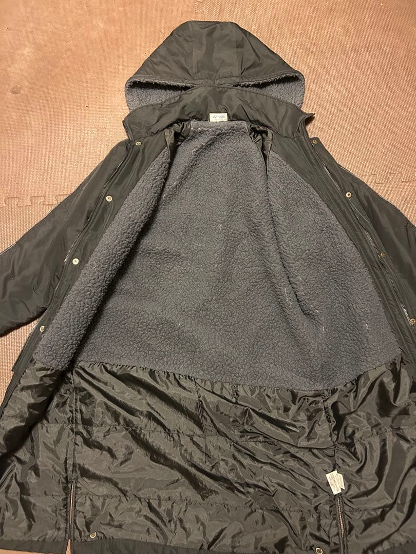 ヨネックス フード付きベンチコートブラック