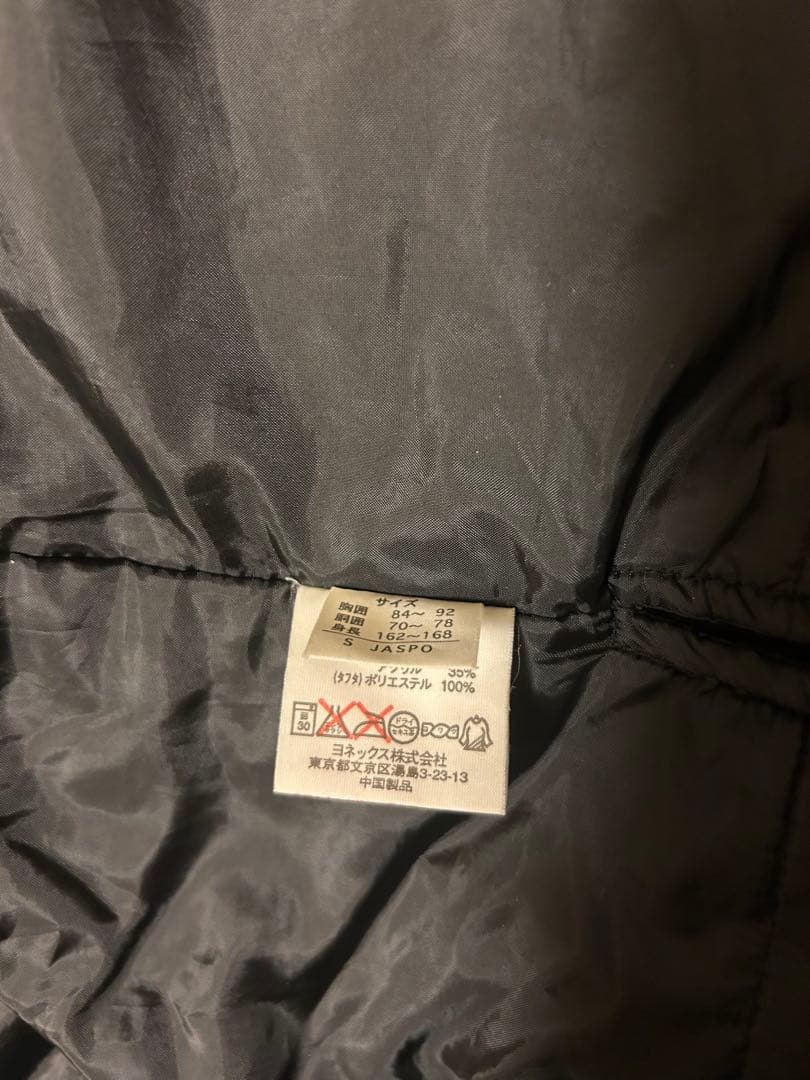 ヨネックス フード付きベンチコートブラック