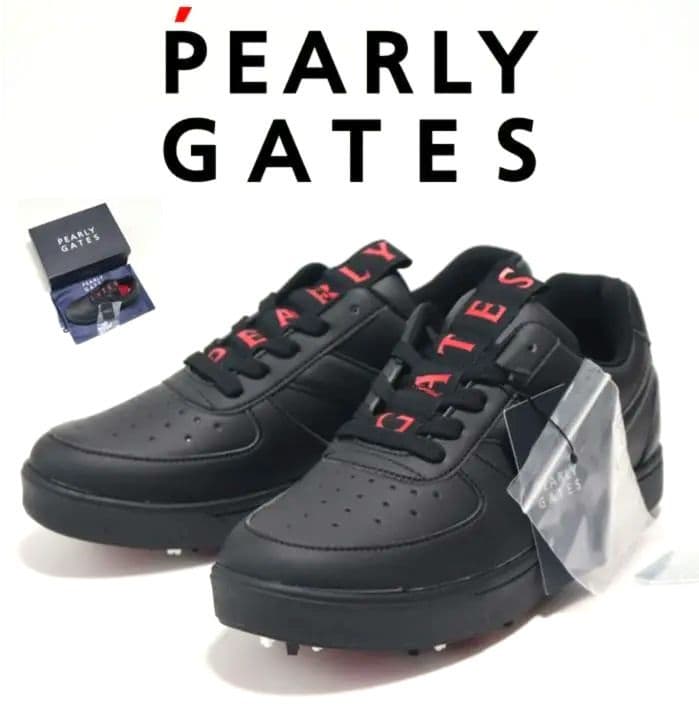 新品箱タグ付き【パーリーゲイツ】メゾンロゴ ゴルフシューズ 24.5cm