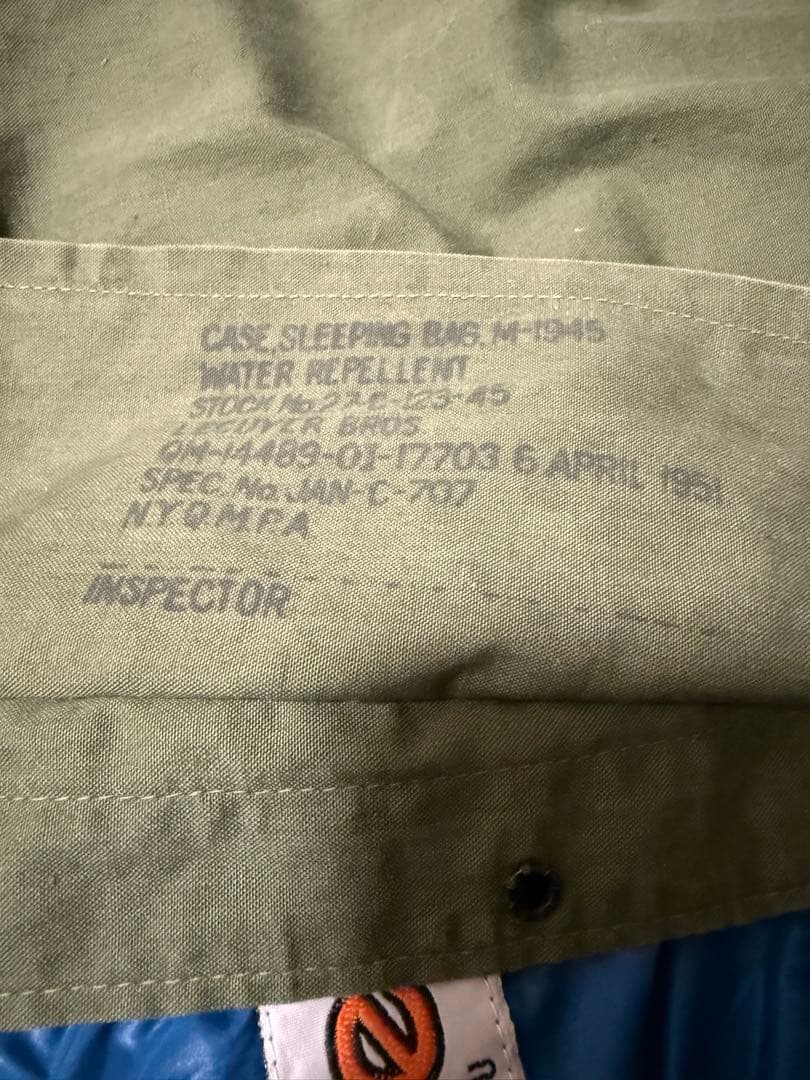 mont-bell 寝袋 & 米軍デッドストック　シェラフカバー