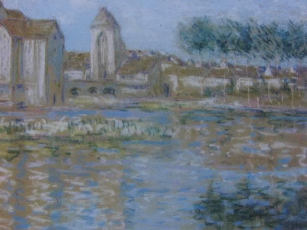 Alfred Sisley、モレシュルロワン、希少画集画、新品高級額、額装付