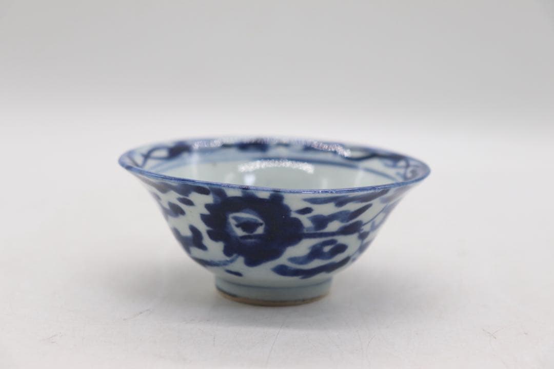 中国　清時代　染付茶碗5点① 茶器　送料込み250801