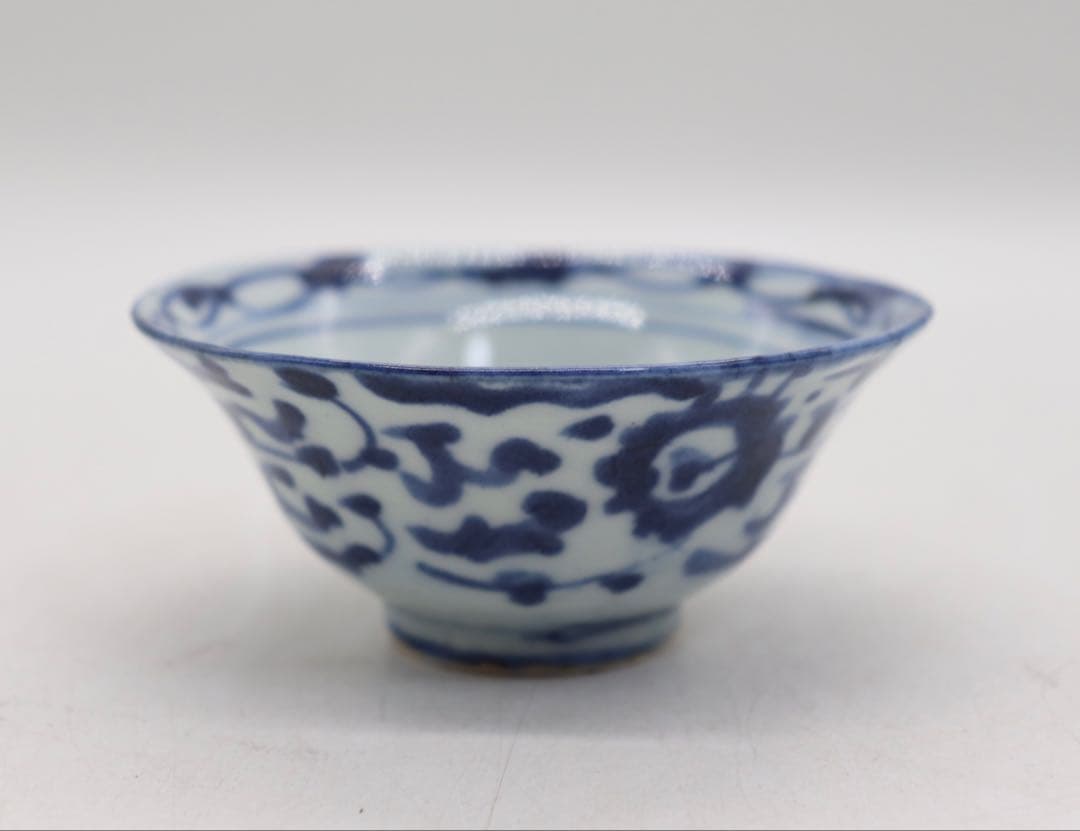 中国　清時代　染付茶碗5点① 茶器　送料込み250801