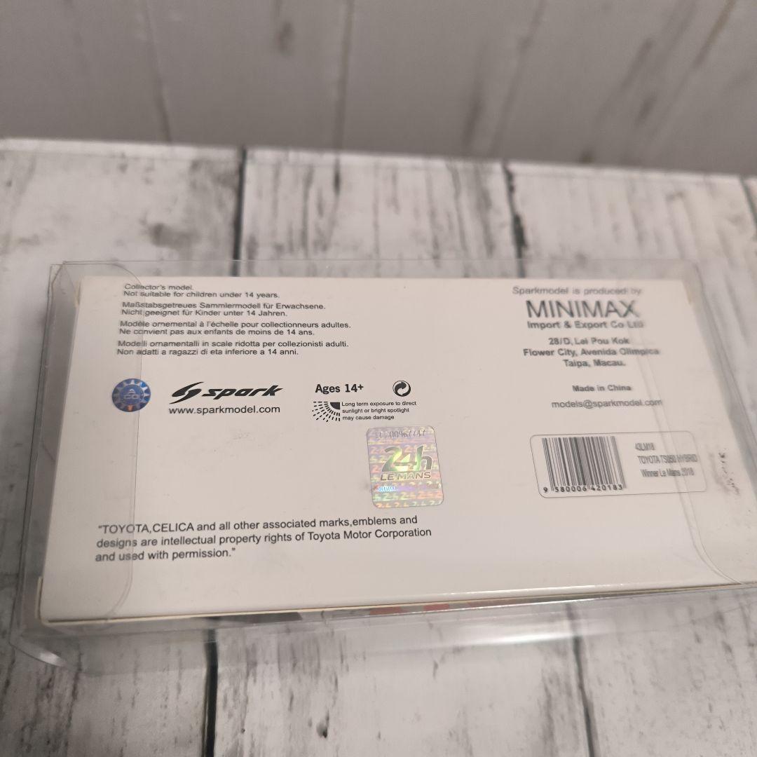 TOYOTA TS050 HYBRID 2018年　中嶋選手の直筆サイン入り