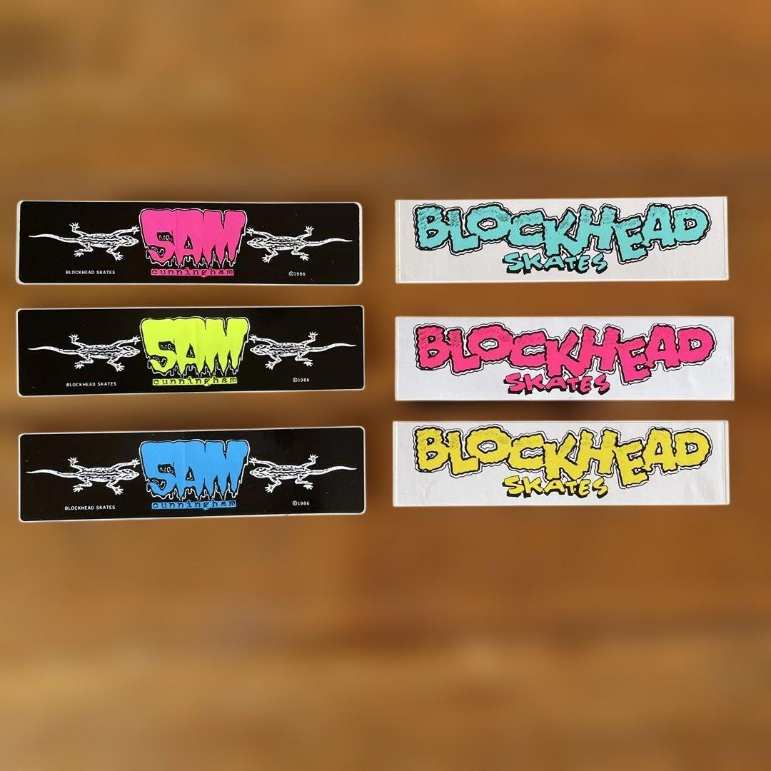 当時物 ブロックヘッド ステッカー 6枚 Blockhead old skate