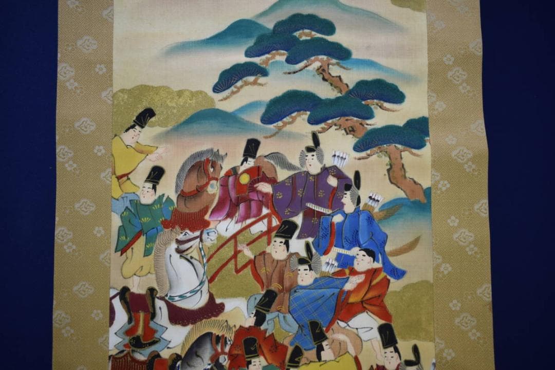 不詳/作者不明/西園雅集/布袋屋掛軸HI-264