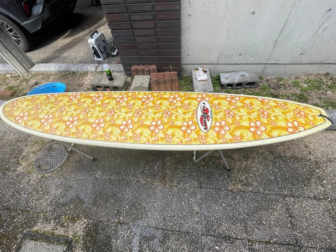 サーフボード セミロング　ファンボード　美品　フィン付き　サーフィン
