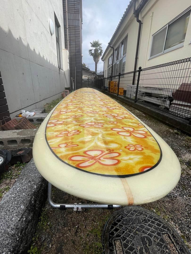 サーフボード セミロング　ファンボード　美品　フィン付き　サーフィン