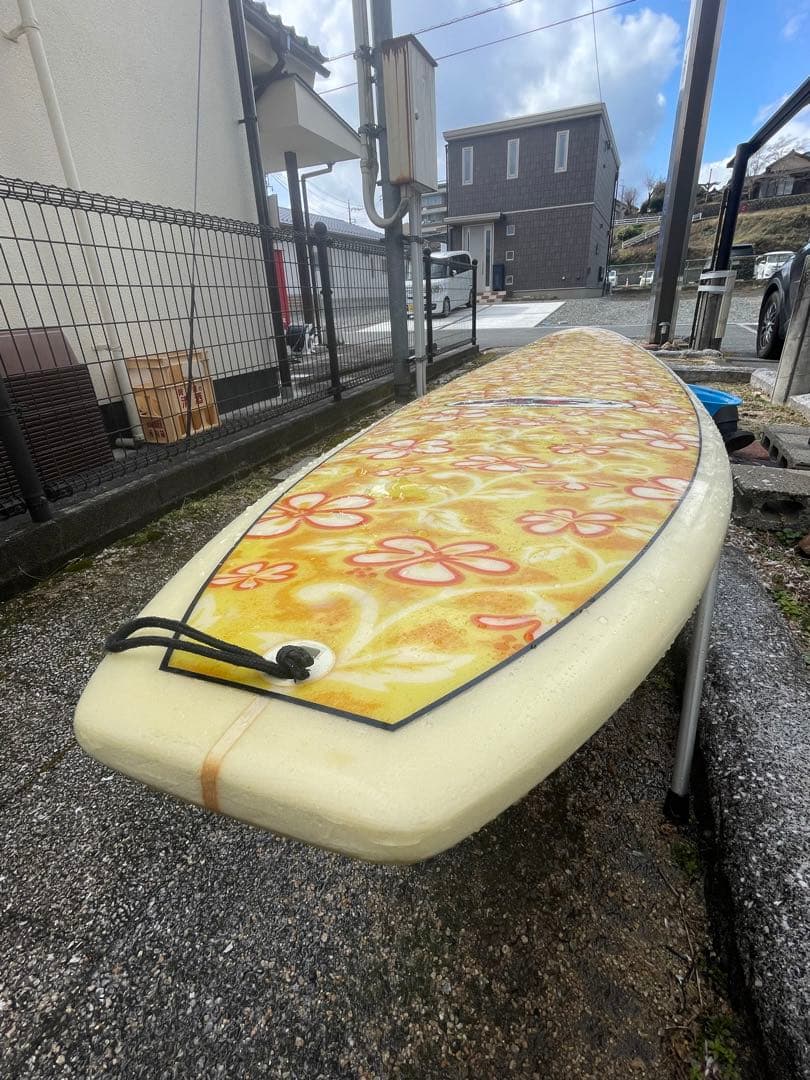 サーフボード セミロング　ファンボード　美品　フィン付き　サーフィン