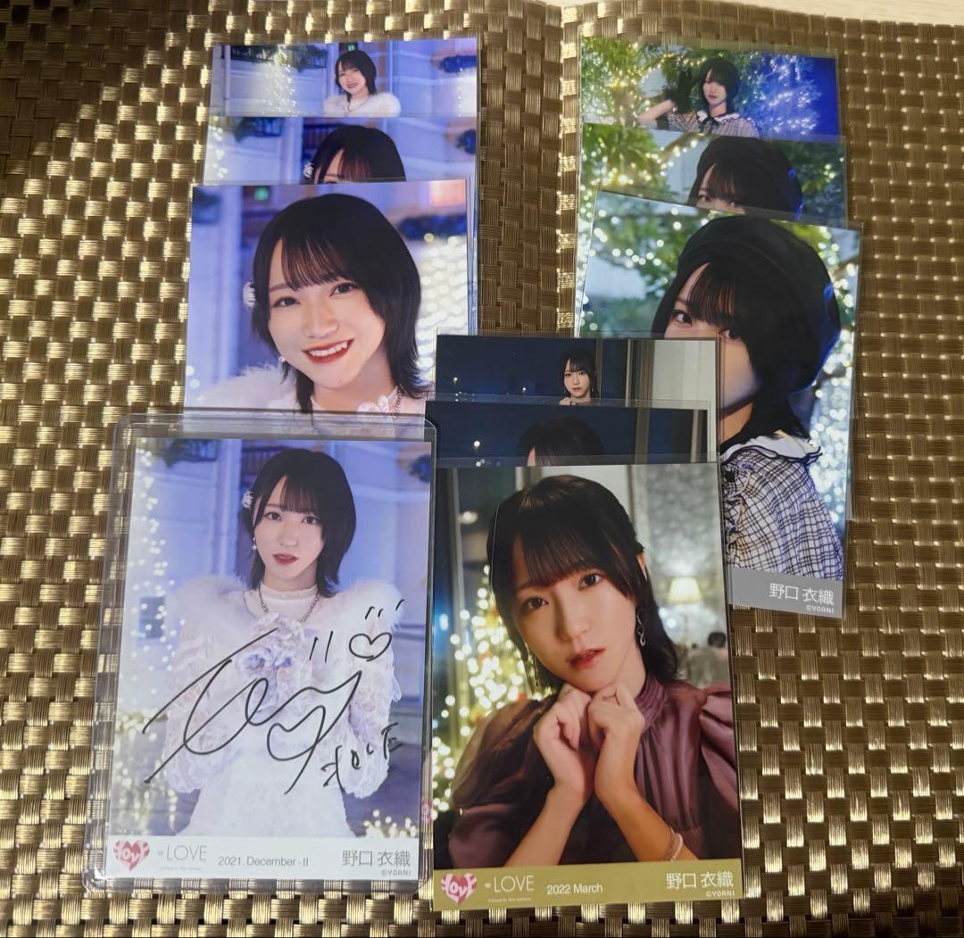 イコラブ 野口衣織 直筆 生写真 The 5th The5th ザゴス コンプ