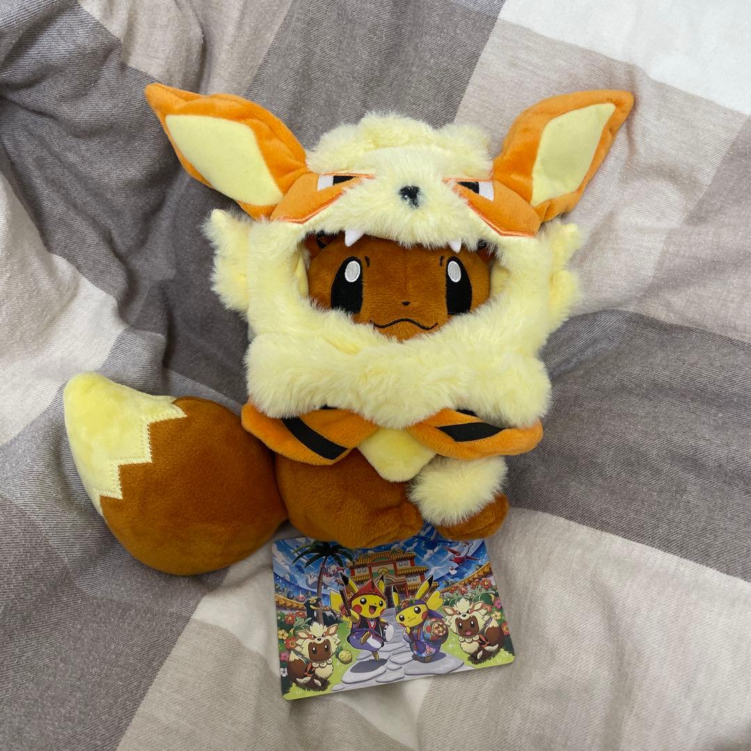 ウィンディポンチョのイーブイ　ノーマル　ぬいぐるみ　ポケモンセンター　沖縄　限定