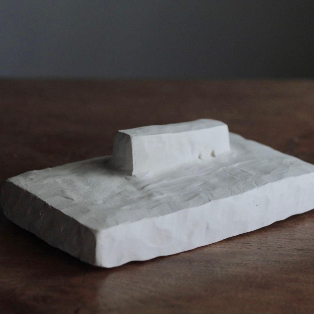 石塑粘土 立体作品 住居 立体 現代美術 オブジェ sculpture