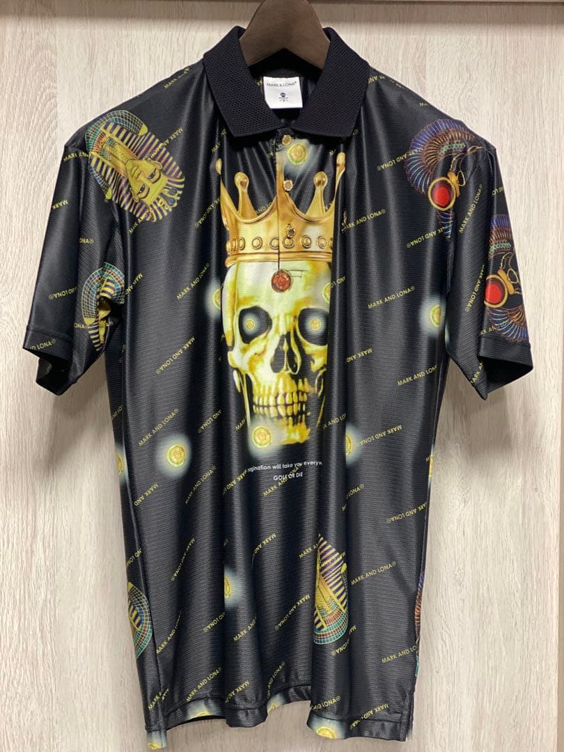 【激レア】『目立ち度１２０%』 MARK AND LONA スカル王冠ポロシャツ