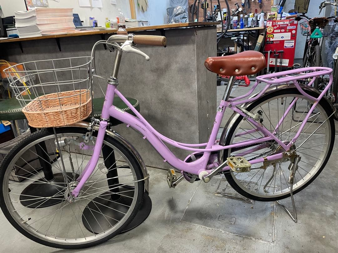 中古子供自転車 24インチ オートライト付き 点検整備済み