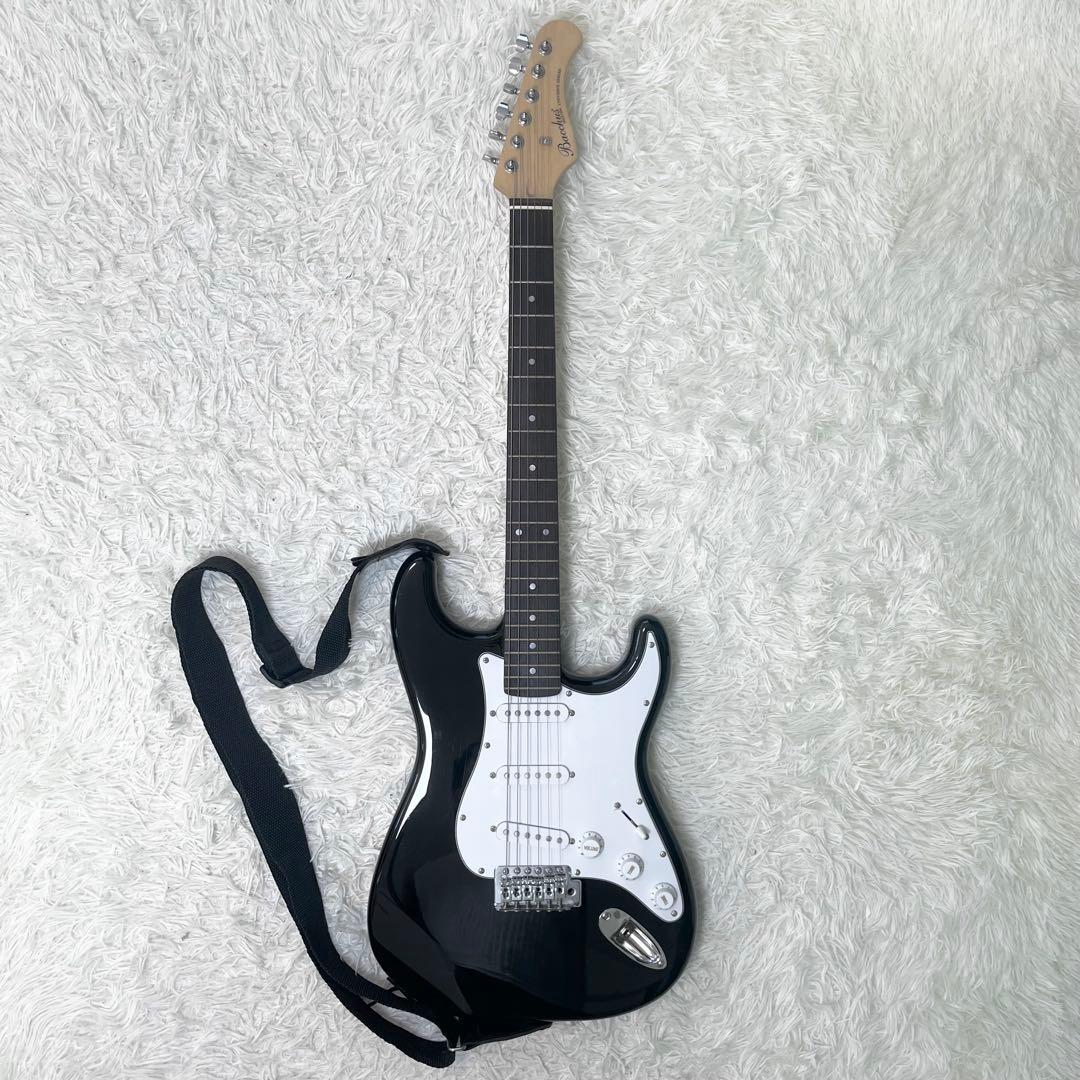 バッカス Bacchus エレキギター ソフトケース付き ブラック 黒