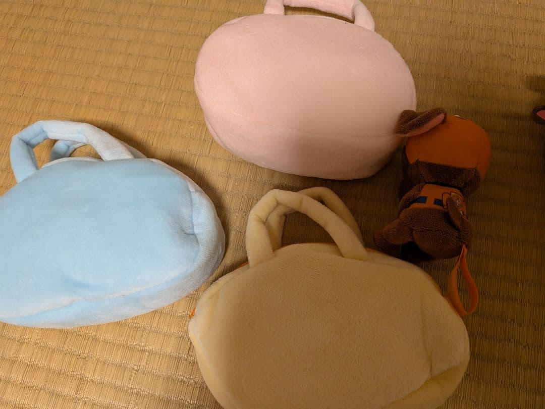 パウ・パトロール 大きなポッケ付きバスケット 　保冷カゴバッグ　ぬいぐるみポーチ