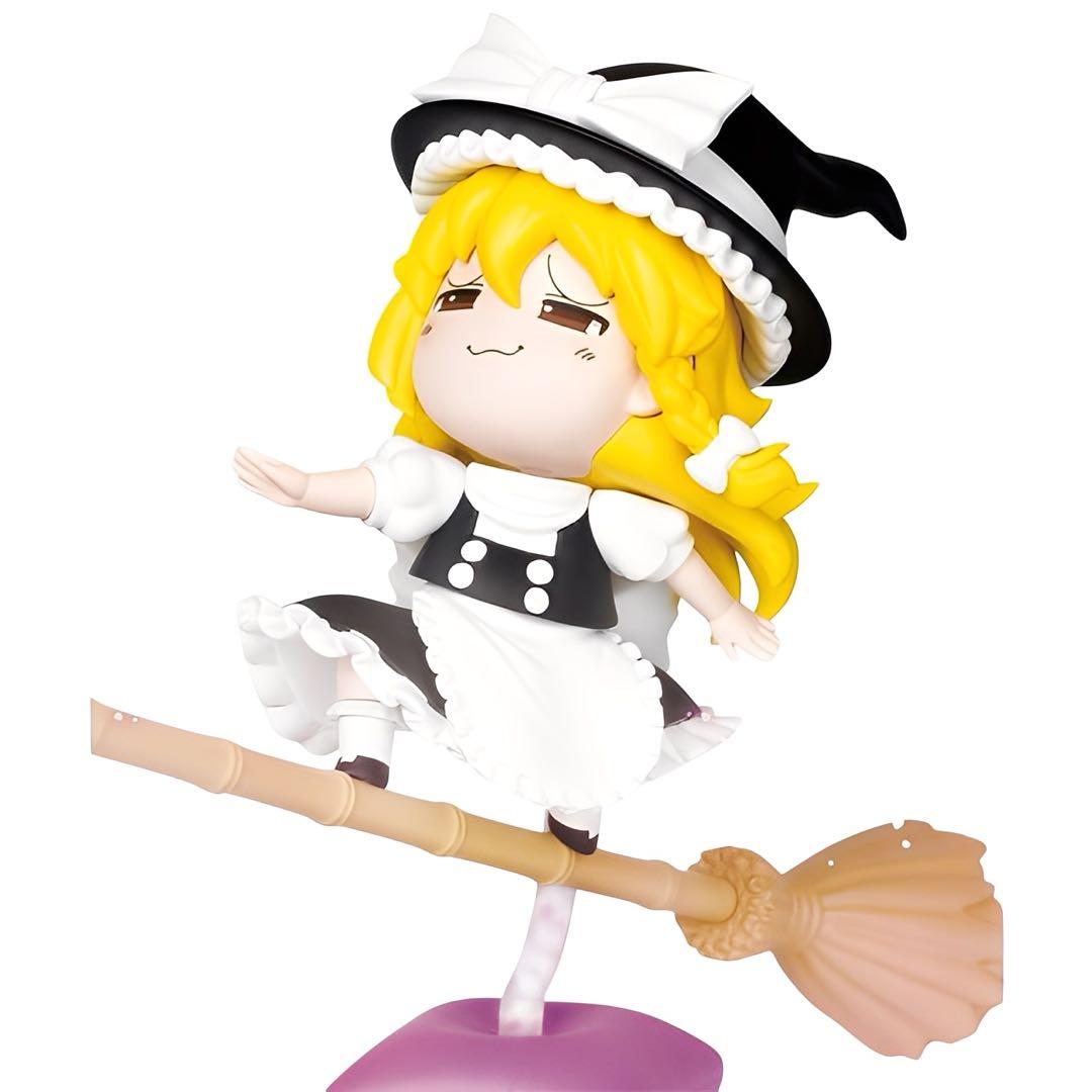 東方Project ゆっくり風デフォルメフィギュア 博麗霊夢 霧雨魔理沙 ①