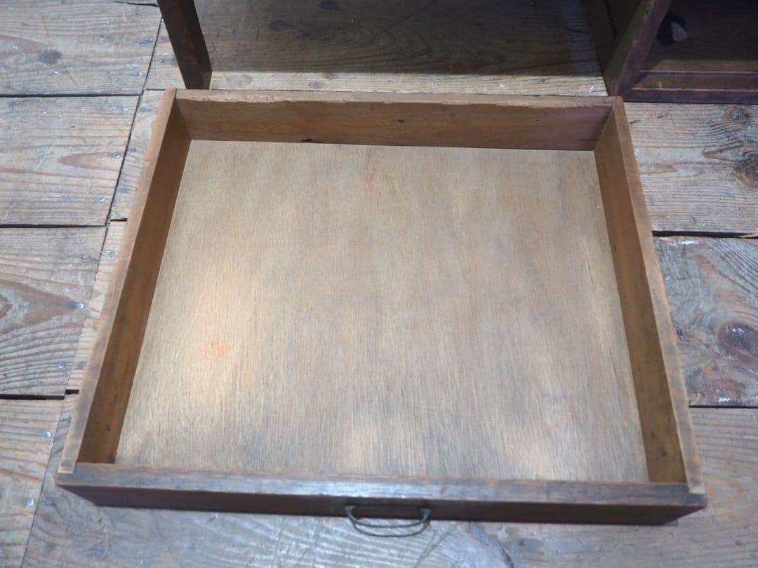 1232 アンティーク　ロータイプの片袖机　文机　引き出し　レトロ　テーブル