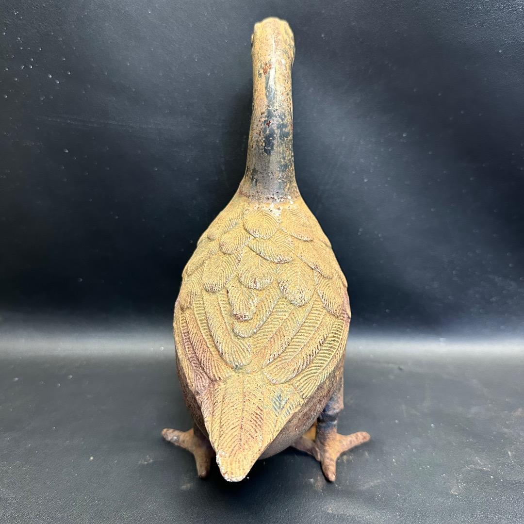 ♡※前Db1006 ヴィンテージ アイアンアヒル 置物 装飾品 2点セット