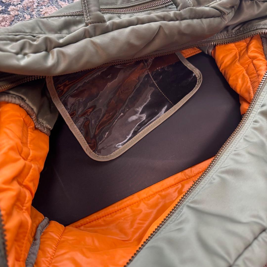 PORTER タンカー　ボストンバッグ　セージグリーン