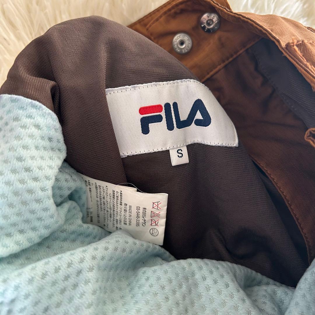 美品FILA ブラウン　スノーボード スキーウェア 上下　M S レディース