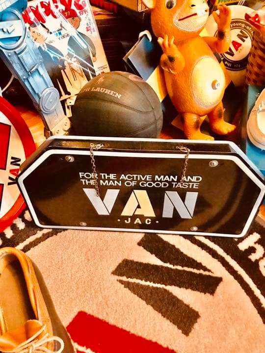 値引！昭和VAN金字塔お宝放出！店内看板スチール製、表裏看板　大変貴重です。