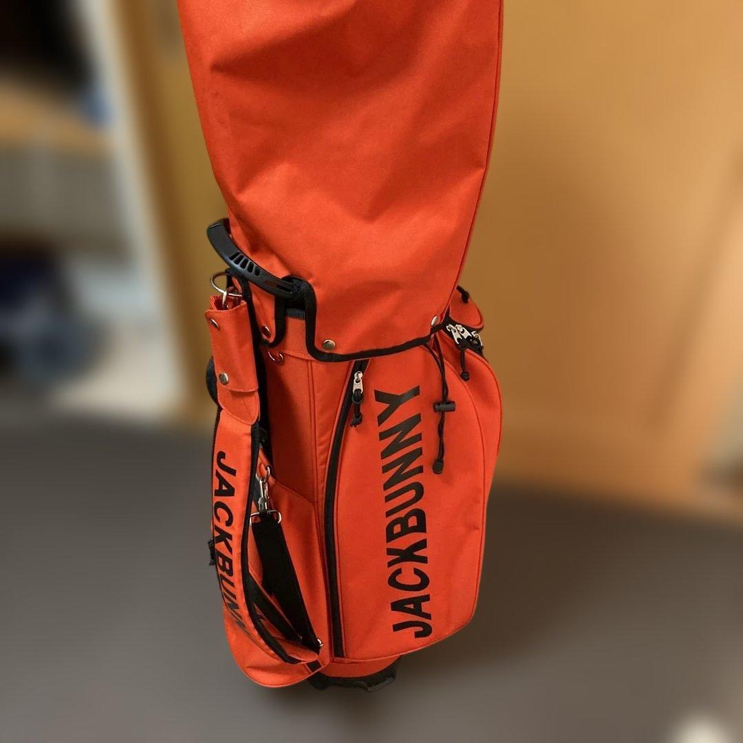極美品定価29800円JACKBUNNY オレンジ キャディバッグ