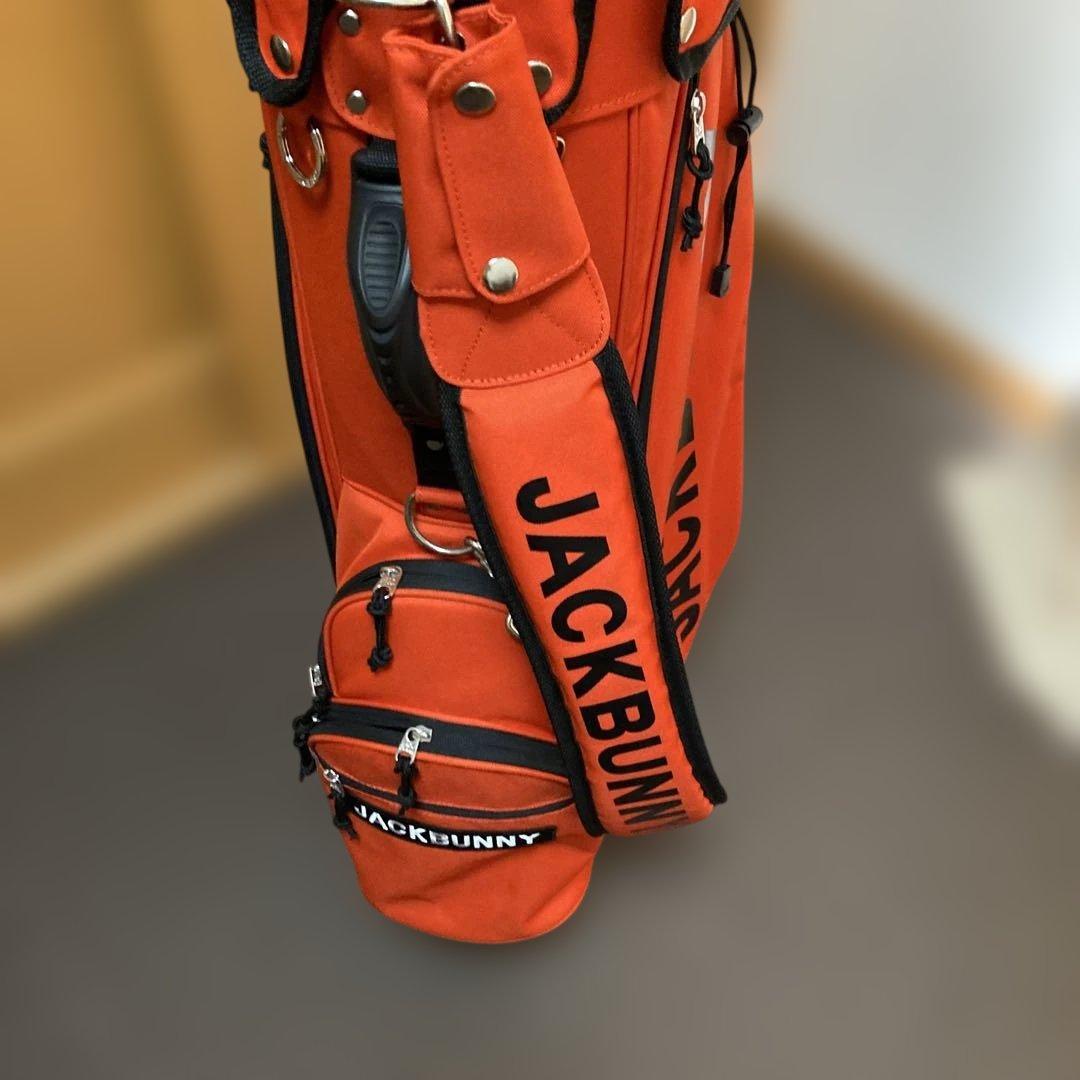 極美品定価29800円JACKBUNNY オレンジ キャディバッグ