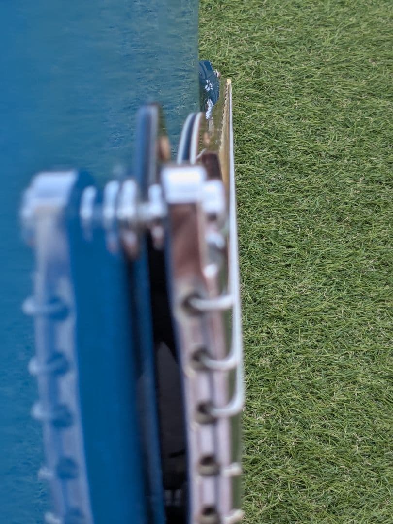 Maison TV YELLOW P90レスポールjrダブルカッタウェイ青ブルー