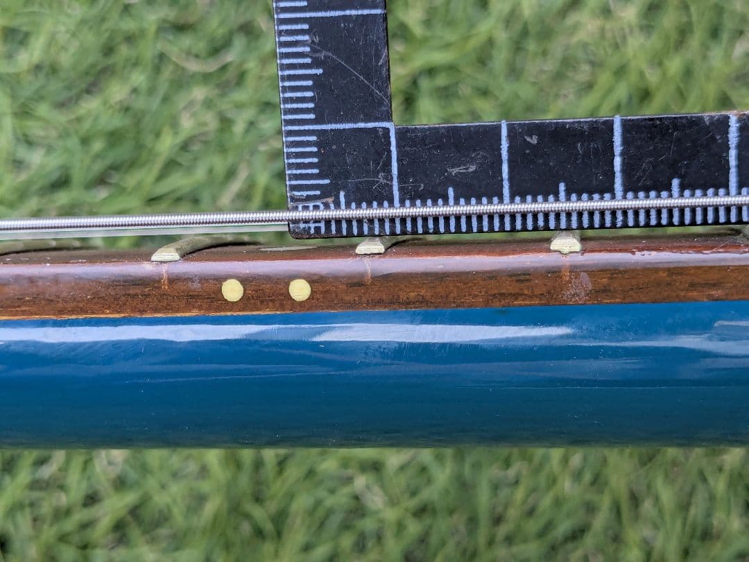 Maison TV YELLOW P90レスポールjrダブルカッタウェイ青ブルー