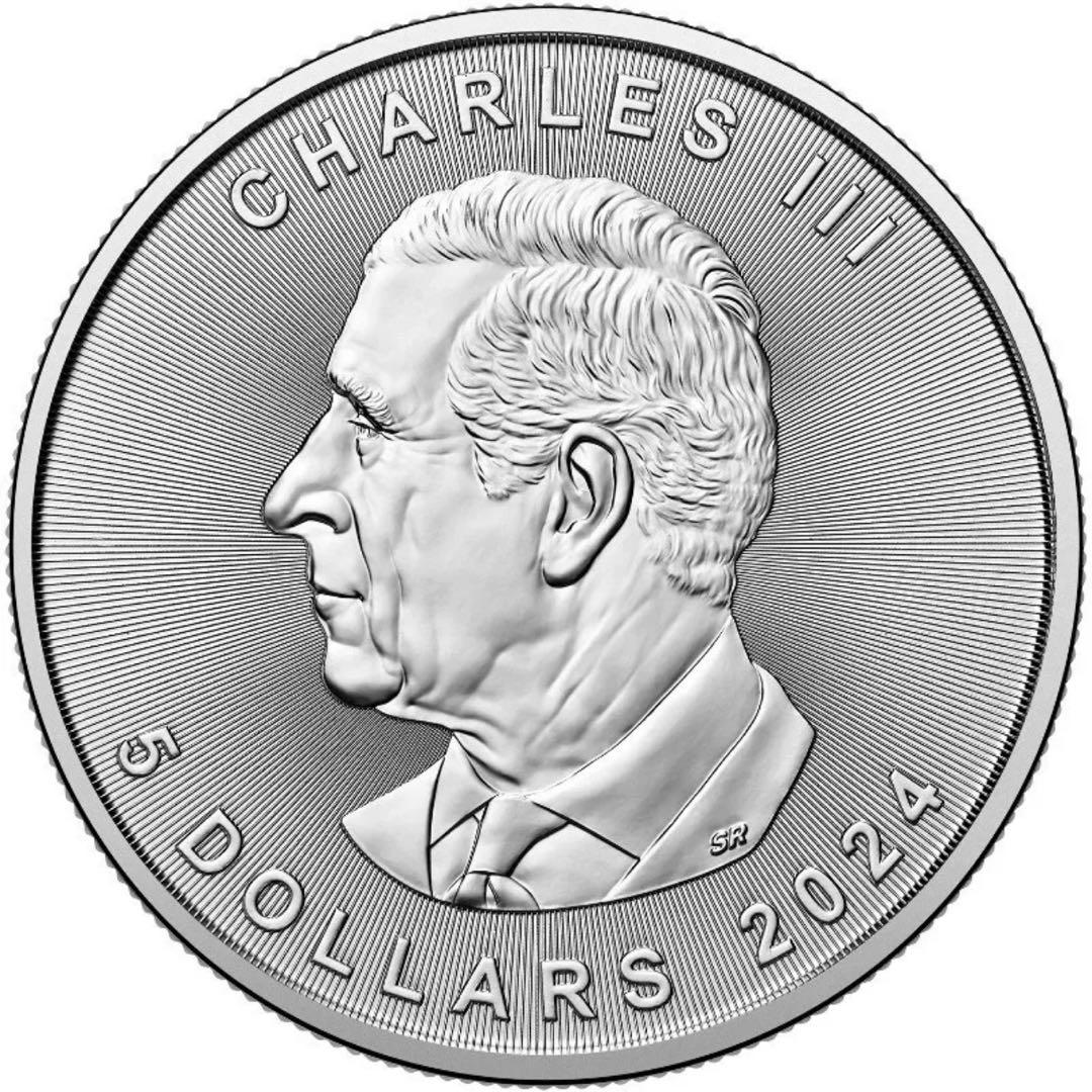 【paperbook】 メイプルリーフ 銀貨 カラー 金魚鉢で泳ぐ金魚