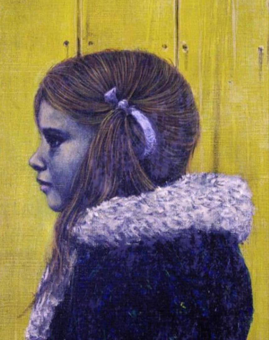 ■本も保証　『山本貞』　油彩１０号　見事な人物画です