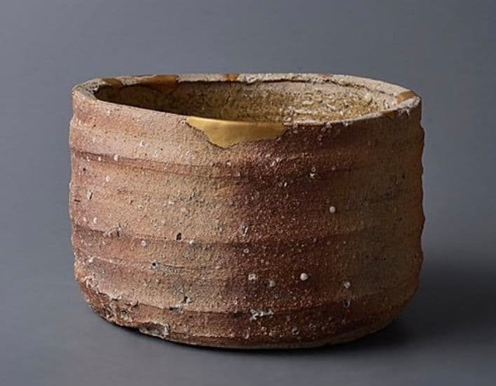 T*u様 【時代　古信楽建水】桃山陶　金継ぎ　茶道具　李朝　高麗　茶碗　樂吉左衞