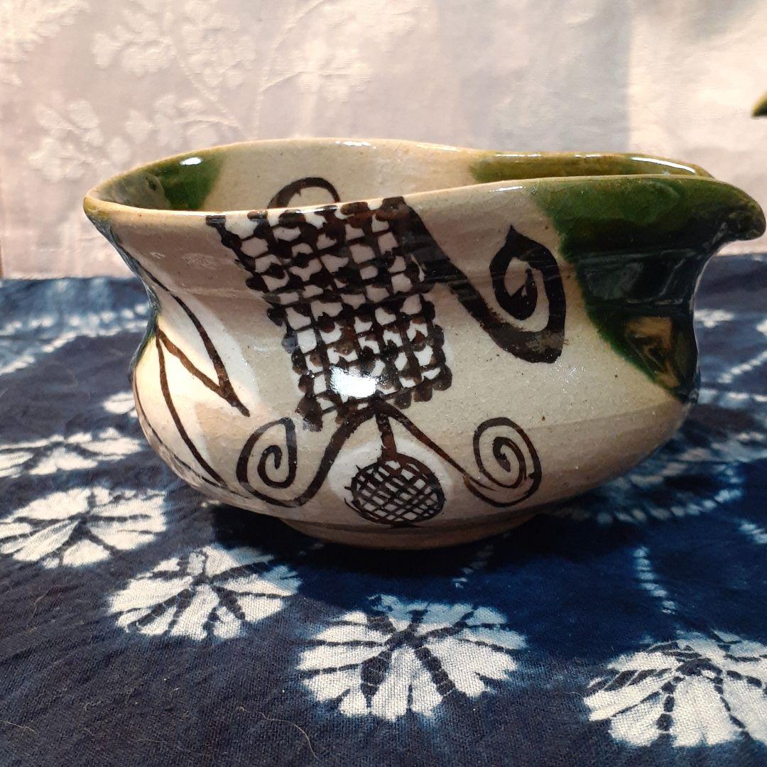 本日お値打ち❤️林和一　作　青織部宝瓶茶器揃い♪