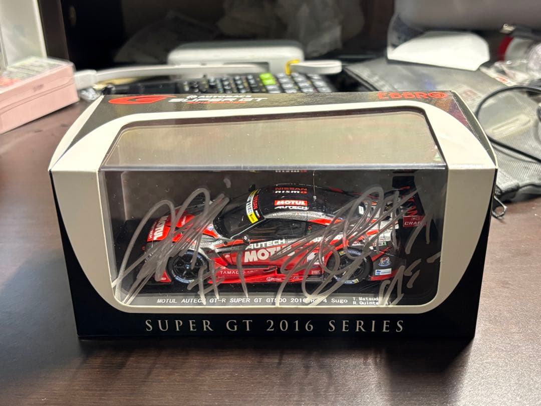 エブロ　1/43モチュールオーテックGT-R No.1 2016SUGO直筆入り