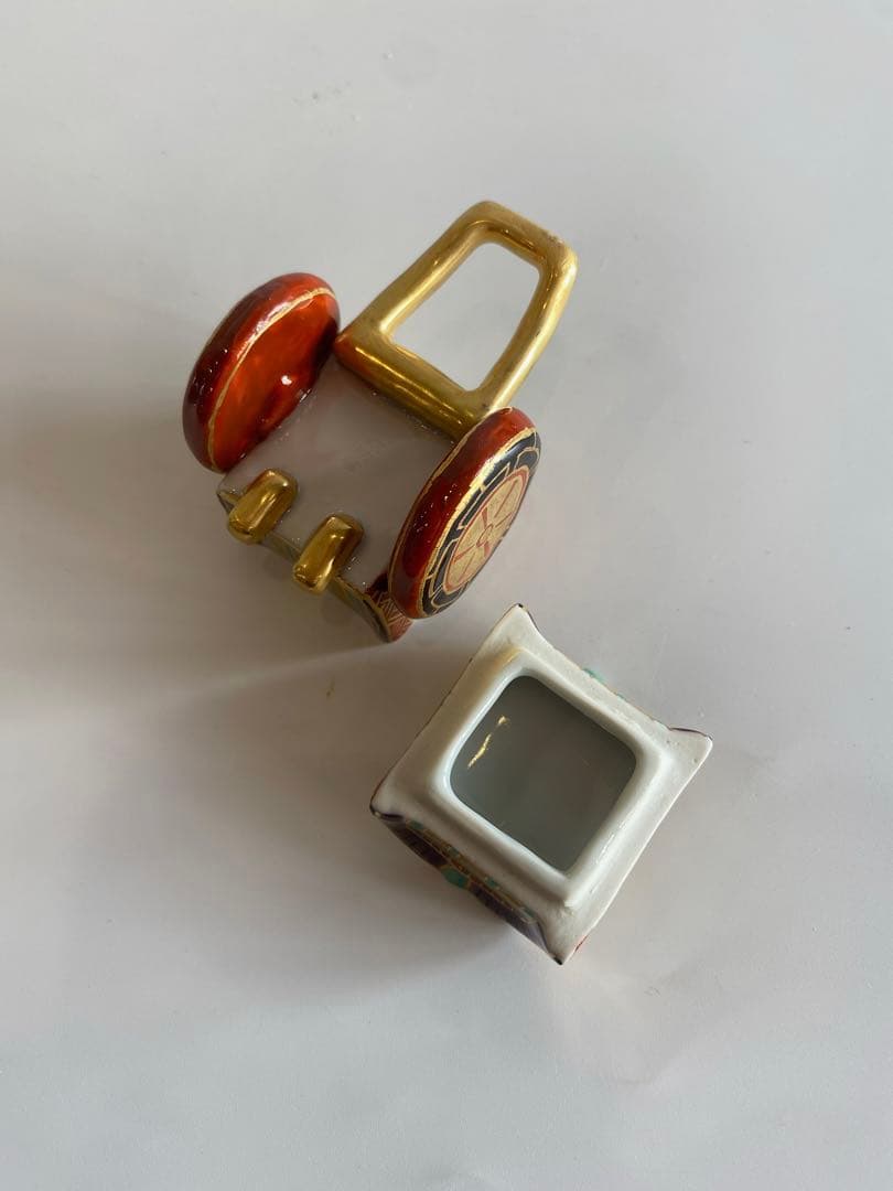 御所車香合　高野昭阿弥作　茶道具