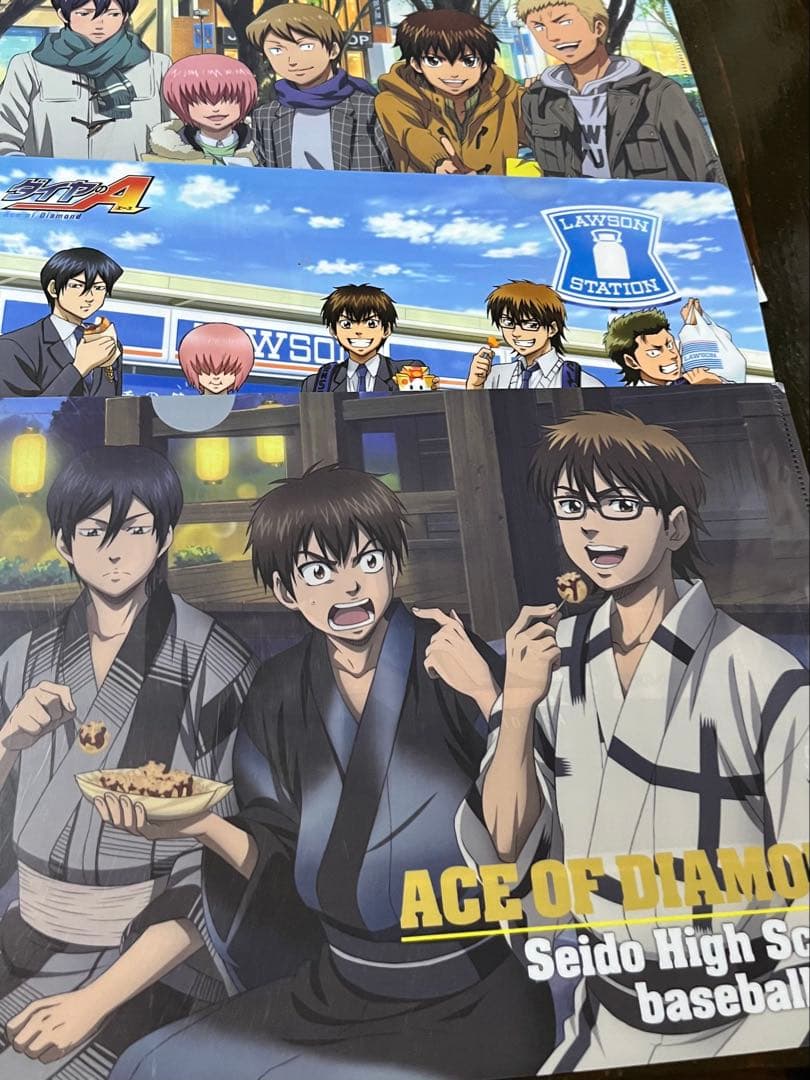 【5枚目まであり】ダイヤのA クリアファイル 御幸一也 沢村栄純 降谷暁