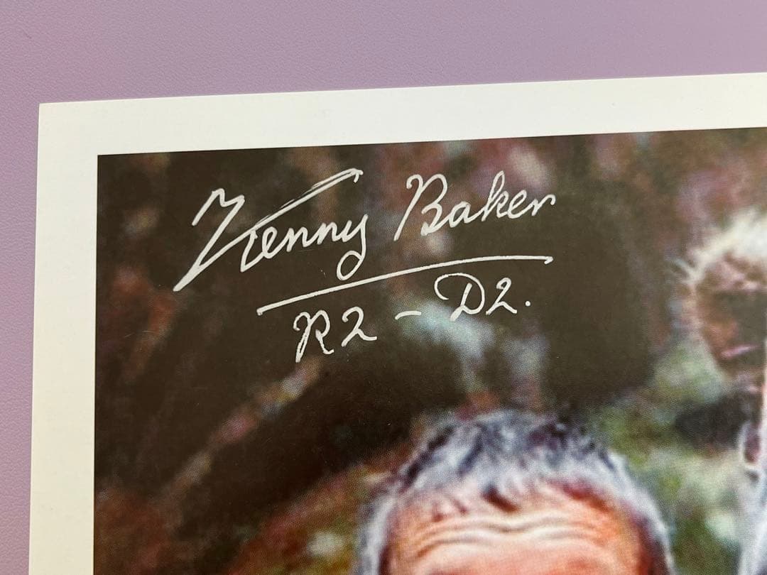 スターウォーズ　直筆サイン　R2-D2 イウォーク　ケニー・ベイカー氏