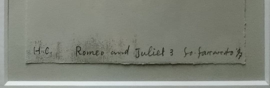 oy山本容子さんの銅版画 ロミオとジュリエット3 自筆サイン 限定HC 非売品